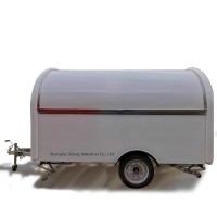 SLUNG 12FT white severing windows traction mobile caravan trailer/ camping smart camper hot dog bakery customized van truck