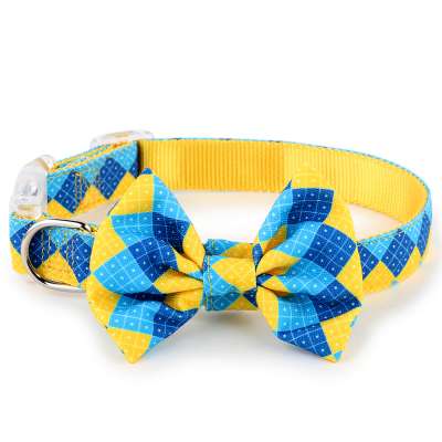 New designer wholesale pet collar leash bow-tie collar bandana bowknot dog collars